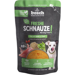 BOSCH Freshe Schnauze with turkey, quinoa and spinach - wet dog food - 250g