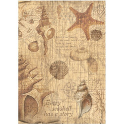 Stamperia Ριζόχαρτο Decoupage A4 (21x29,7cm) Shells