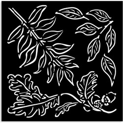 Stamperia Στένσιλ Σχέδια Acorns 12x12cm KSTDS150