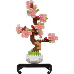 Bandai Nanoblock: Object - Pink Bonsai Building Block Figure (NBC225)