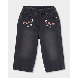 BOBOLI Denim trousers knit for girl -BCI - 324010 - ΚΟΡΙΤΣΙ - BLACK