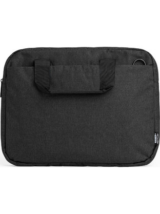 Τσάντα laptop ανακυκλωμένου πολυεστέρα RPET μαύρη Υ28x37x5εκ