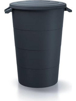 Κάδος απορριμάτων KEDEN μαύρος 120L Υ67x Φ 69,6εκ