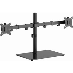Gembird MS-D2ST-01 Dual monitor desk stand (rotate, tilt, swivel) 17"-32" up to 9 kg, black