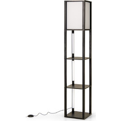 Costway Πολυλειτουργική Επιδαπέδια Ραφιέρα 29 x 29 x 163 cm με Ρυθμιζόμενο LED Φωτισμό EU10160DE