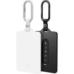 Spigen Θήκη Κάρτας (2 Τεμ.) (ACP11405) για Tesla Key, Universal, με 2x Καραμπίνερ, 4x Προστατευτική Μεμβράνη, Λευκό/Μαύρο
