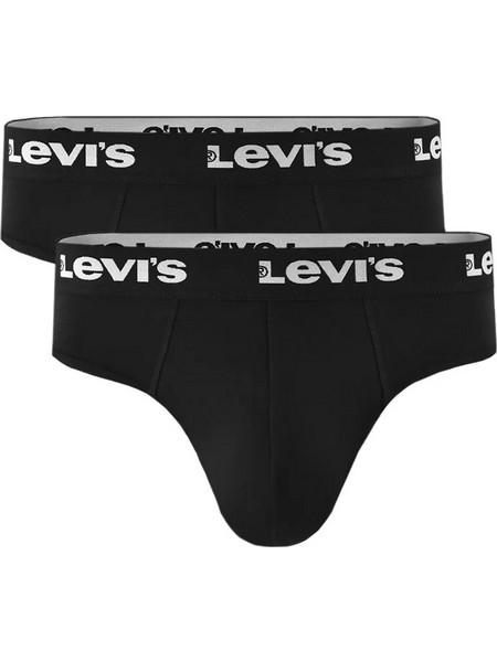 Levi's Ανδρικά Σλιπ Βαμβακερά Μαύρα 2Pack 701237957-001