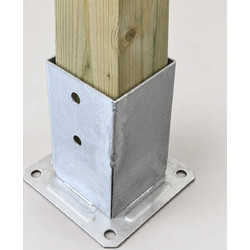 Βιδωτή Βάση Ξύλου 9 x 9 εκ. INOX A2