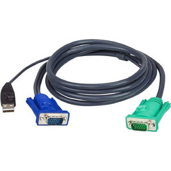 Καλώδιο USB KVM (2L-5201U) - 3 σε 1 SPHD - Aten - 1.2m - Μαύρο 2L-5201U
