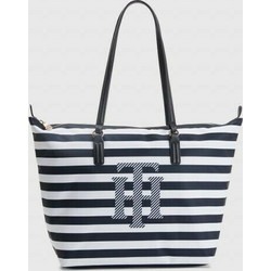 Tommy Hilfiger Υφασμάτινη Τσάντα Θαλάσσης Ώμου Μπλε AW0AW11343-0G4