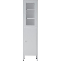 Ντουλάπι μεταλλικό Nextdeco με 2 πόρτες λευκό Υ180x35x30εκ