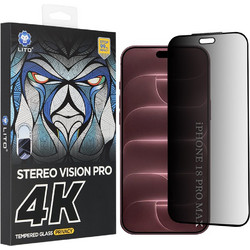 Lito D+ Max 4K Privacy Μεμβράνη Προστασίας για iPhone 18 Pro Max, Μαύρη