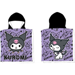 Hello Kitty Kuromi Chaos Παιδικό Πόντσο Θαλάσσης Γρήγορου Στεγνώματος 50x100 εκ