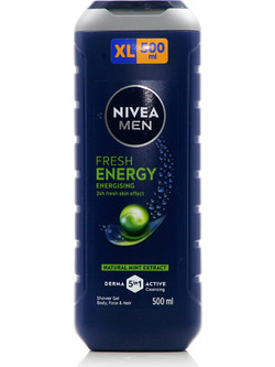 Nivea Men Energy Ανδρικό Αφρόλουτρο σε Gel 500ml