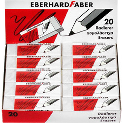 Γόμα Faber Λευκή πακ=20τεμ Faber 5280-Β