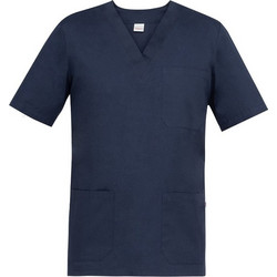 Κοντομάνικη Μπλούζα Piero Slim Fit της από 100% Βαμβάκι Σκούρο Μπλε 21P03K1335 Μπλε Giblor's
