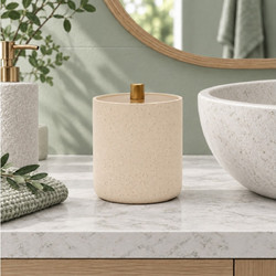 ORGANIZERS & ΘΉΚΕΣ ΤΑΚΤΟΠΟΊΗΣΗΣ COTTON JAR PLAIN POLYRESIN ORIA SABLE DOUCEUR D IN