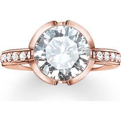 Γυναικείο Δαχτυλίδι Thomas Sabo 2037-416-1454 (54) από Ασήμι Pink Gold
