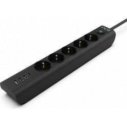 Πολύπριζο USB Inca IPW-44TU 5way, 3xUSB-A+1xUSB-C, 1,5m
