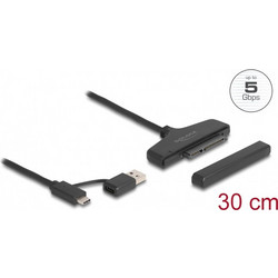 DeLOCK USB / USB-C to SATA για 2.5" HDD / SSD 6Gbps