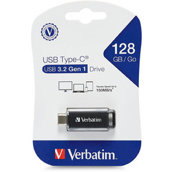 Verbatim Retractable 128GB USB Stick 3.2 Gen 1 με USB-C