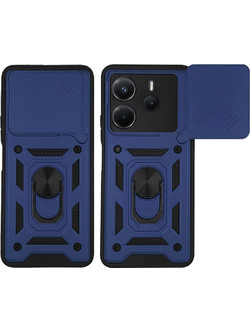 Sonique Ring Armor CamPro Θήκη Blue (Xiaomi Redmi Note 14 4G 164.84mm)