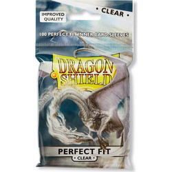 AT-13001 Dragon Shield Standard Perfect Fit Sleeves - Clear/Clear (100 Sleeves)