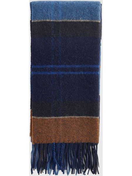 BARBOUR ΚΑΣΚΟΛ ΑΝΔΡΙΚΟ NVERNESS TARTAN SCARF - ΚΑΡO ΜΠΛΕ - USC0322