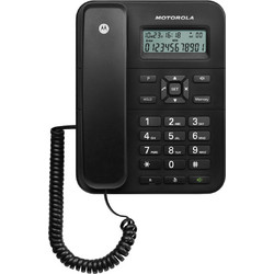 Motorola CT202 Ενσύρματο Τηλέφωνο με Ανοιχτή Ακρόαση για Ηλικιωμένους Μαύρο