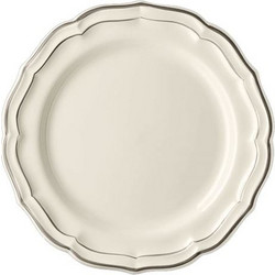 Gien Filet Σετ Πιάτα Φαγητού Φαγιάνς Taupe 4τμχ 26cm