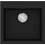 Sanitec Ultra Granite 816 Υποκαθήμενος Νεροχύτης Γρανίτη Ματ Nero 50x50cm