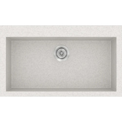 Sanitec Classic 333 Υποκαθήμενος Νεροχύτης Γρανίτη Ματ Metallic Ice 79x50cm