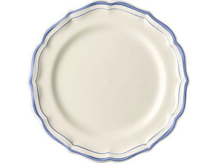 Πιάτα Γλυκού Σετ 4 Τεμαχίων Filet Blue Faience Gien (23.2 cm)