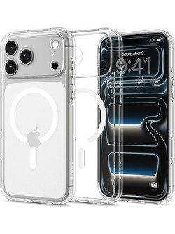 Spigen Ultra Hybrid MagSafe Back Cover White (iPhone 18 Pro / 17 Pro)