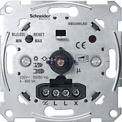 Universal rotary dimmer insert for LED lamps