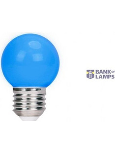 LED G45 E-27 230V 1W BLUE PCV SPECTRUM