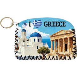 Πορτοφόλι Souvenir μπρελόκ - Σετ 10pcs - PVC - Greece - 14*9cm - 871757
