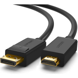 Ugreen 10203 video cable adapter 3 m DisplayPort HDMI Black