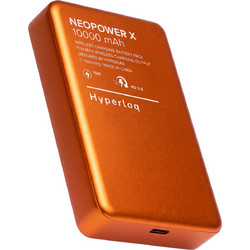 Hyperloq NeoPower X Wireless Magsafe Power Bank 10000mAh 20W με Θύρα USB-A & Θύρα USB-C Power Delivery Orange