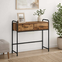 Τραπέζι κονσόλας Παλαιωμένο ξύλο 90 x 33 x 80,5 εκ 8013978