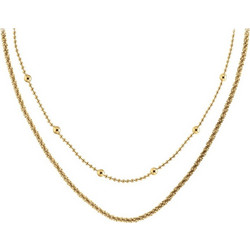 Calvin Klein Necklace Set Gold Plated Stainless Steel 35000950