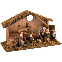 Ξύλινη Χριστουγεννιάτικη Φάτνη 45 x 20 x 26(h)cm