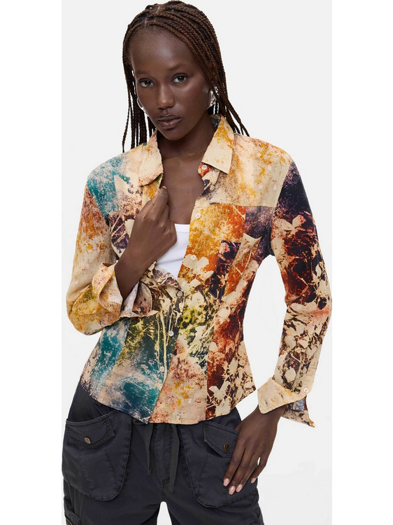 Desigual Londres Γυναικείο Πουκάμισο Navy Μπλε DS0AP26WWCW070000000 26WWCW07-5000