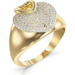 Γυναικείο Δαχτυλίδι Guess Επιχρυσωμένο από Ατσάλι (Μέγεθος 54)