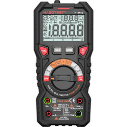 Habotest Ψηφιακό Πολύμετρο True RMS με Μέτρηση AC / DC / Αντίστασης / Χωρητικότητας / Θερμοκρασίας HT118E