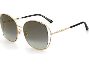 Jimmy Choo Tinka/G/SK 000/FQ Γυναικεία Γυαλιά Ηλίου Στρογγυλά Μεταλλικά Χρυσά με Καφέ Degradee Φακό