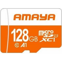 Amaya Κάρτα Μνήμης 128GB MicroSDHC με Αντάπτορα Class 10