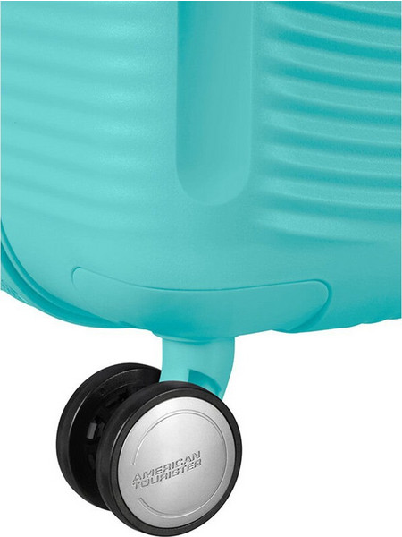American Tourister Soundbox Expandable Βαλίτσα Καμπίνας 55x40x20cm με 4 Ρόδες Γαλάζια