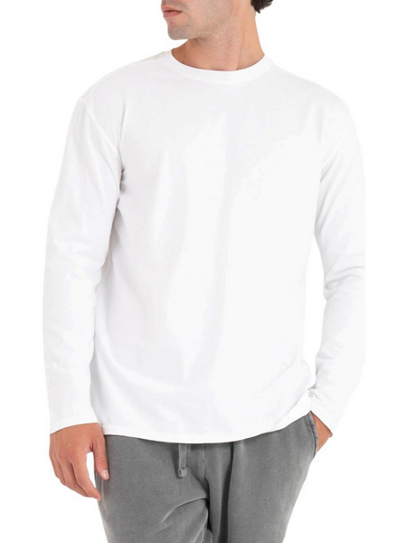DIRTY LAUNDRY M OVERSIZED BRUSHED LONGSLEEVE T-SHIRT - DLML000181-WHITE