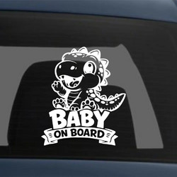 Baby on board με δεινόσαυρο Αυτοκόλλητο αυτοκινήτου
